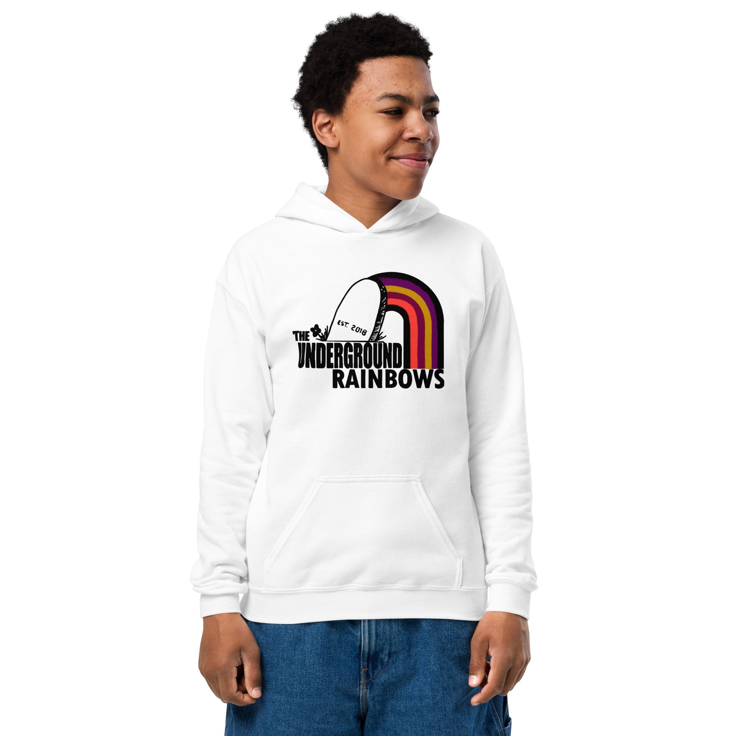 GROOVY_Logo_Youth heavy blend hoodie