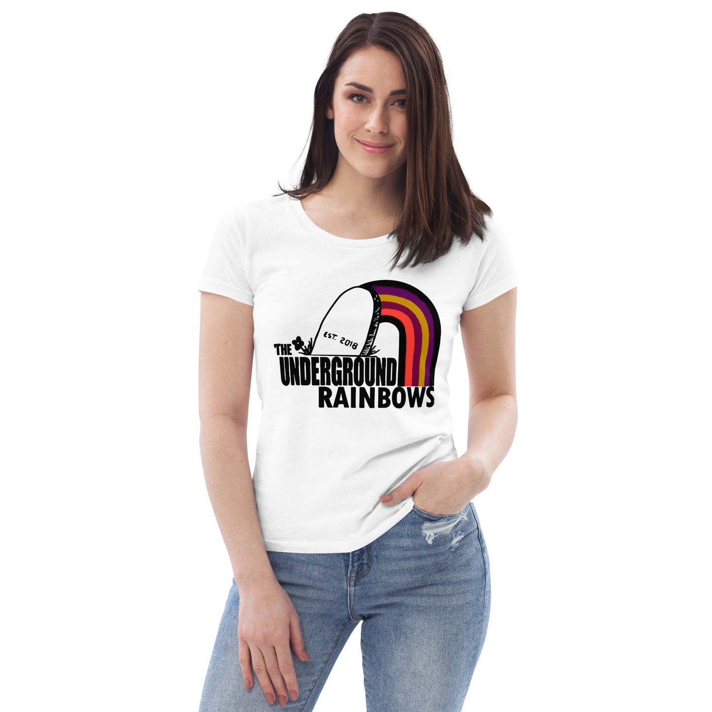 GROOVY_Logo_Women's fitted eco tee